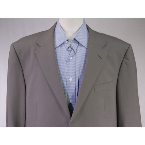 Hickey Freeman Lindsey Light Taupe Wool Blazer Jacket Men's 46R - Picture 3 of 9